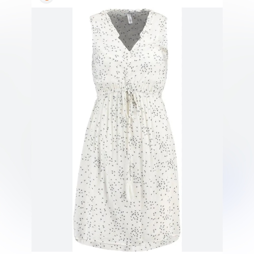 Soyaconcept Asymmetrical Black And White Sleeveless Sundress Xxl 100% Viscose